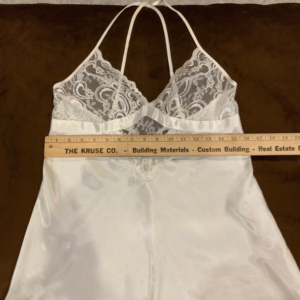 Cinema & Etoile White S Lace Slip Feminine Dainty Balletcore Coquette Sexy - Picture 6 of 6